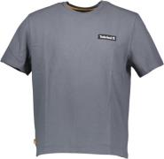 TIMBERLAND Heavy Woven Badge Unisex Tshirt Mand Blue Kortærmede T-shir...