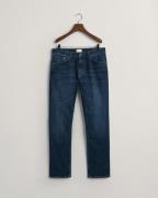 Gant Regular Gant Jeans Mand Dark Blue Worn In Jeans Str 32/30 - hos M...