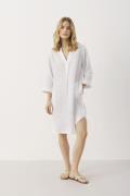 Part Two Naineipw TU Kvinde Bright White Midi Kjoler Relaxed Fit Str 4...