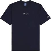 Champion Crewneck Tshirt Mand Navy Blazer Kortærmede T-shirts Str L - ...