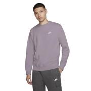 Nike Club Crewneck Mand White Sweatshirts Str L - Bomuld hos Magasin