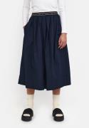 esmé studios Escalla Midi Skirt Kvinde Dark Sapphire Midi Nederdele Lo...