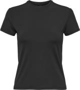 ONLY Onlea S/S TOP O Neck CS JRS Kvinde Sort Kortærmede T-shirts Str X...