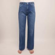 Tomorrow Brown Jeans Wash Bilbao Kvinde Denim Blue Straight Jeans Str ...