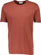 Lindbergh Basic Oneck tee S/S Mand Burnt Red Kortærmede T-shirts Relax...