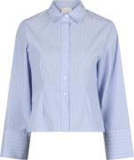 Neo Noir Rosa Stripe Shirt Kvinde Light Blue Langærmede Skjorter Str 3...