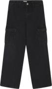 Grunt Worki Low Waist Cargo Str 25/12Y - Black Jeans hos Magasin