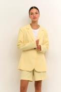 Kaffe Kasakura Blazer Kvinde Pale Banana Blazere Tight Fit Str 40 - ho...