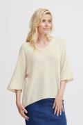 Fransa Fxreta Knit Blouse Kvinde Sandshell Sweaters Str M/L - hos Maga...