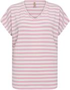 soyaconcept Sckaiza 3 Kvinde 4615c Pink Combi Kortærmede T-shirts Str ...