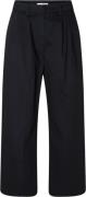 Selected Femme Slfmerla HW Extra Wide Pant Kvinde Mørkeblå Bukser Med ...