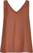 Minus Msseria Vneck Top Kvinde Desert Sand Tanktoppe Str 40 - hos Maga...