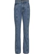 ROTATE Birger Christensen Twill Straight Jeans Kvinde Medium Blue Deni...