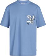 Grunt Bari Tee Str XL/16Y - Blue Kortærmede T-shirts hos Magasin