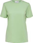 Selected Femme Slfmyessential SS Oneck TEE Noos Kvinde Pistachio Green...