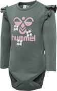 Hummel Hmldana Body L/S Str 2 år / 92 cm - Laurel Wreath Langærmede Bo...