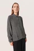 Soaked in Luxury Slmolly Shirt Kvinde Monogram Line Print Langærmede S...