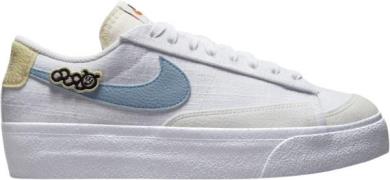 Nike Blazer low Platform Kvinde White/boarder Blue-pink Oxford Sneaker...