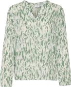 Saint Tropez Carlasz Shirt Kvinde Frosty Spruce Batik Langærmede Skjor...