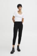 ICHI Kate Bukser Cropped Kvinde Sort Bukser Med Smalle Ben Regular Fit...