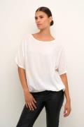 Kaffe Kaamber Stanley Kvinde Chalk Toppe Loose Fit Str 40 - hos Magasi...