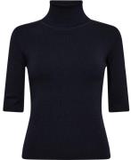 Filippa K Merino Elbow Sleeve Top Kvinde Navy Rullekraver Str L Merino...