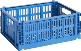 Hay HAY Colour Crate, Medium Electric Blue Str W26,5 X L34,5 X H14 - K...