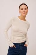 Magasin Cilla 1 RWS Merino Wool Kvinde Cream Sweaters Str L Merino