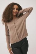 Magasin Mabel 3 100% Cashmere Kvinde Sand Melange Cardigans Str L Cash...