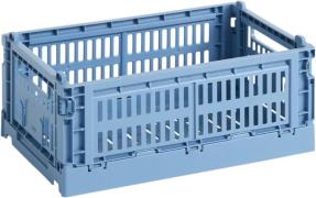 Hay HAY Colour Crate, Small Sky Blue Str W17 X L26,5 X H10,5 - Kurve h...