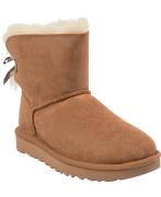 UGG Mini Bailey Bow II Kvinde Chestnut Vinterstøvler Str 40 - hos Maga...