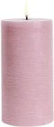 Uyuni LED Pillar Candle, Dusty Rose 0008 - Led Stearinlys hos Magasin