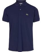 Lacoste Short Sleeved Ribbed Collar Shirt Mand Blå Kortærmede Poloer S...