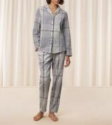 Triumph Boyfriend PW X Checks Pyjamassæt Str 44 - Bomuld hos Magasin