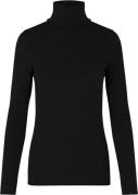 Second Female Matima Merino Blend Tneck Tee Kvinde Black Rullekraver T...