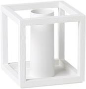 Audo Copenhagen Kubus 1, Candle Holder, White Hvid Str B: 7 x H: 7 cm....