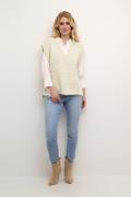 Cream Crkiko Knit Slipover Kvinde Portabella Melange Strikveste Str M/...