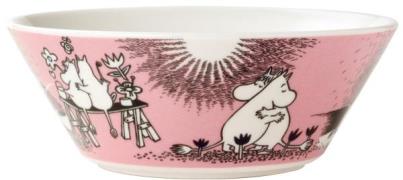 Moomin Arabia Mumi 15cm. Skål Kærlighed Lyserød Str 15 cm - Serverings...