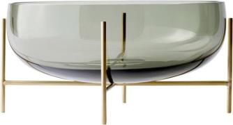 Audo Copenhagen Echasse Bowl, Smoke/brushed Brass Grå Str H: 14 cm, Ø:...