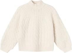 Name It Nkfnadalie LS Knit Str 116 - Jet Stream Strik hos Magasin