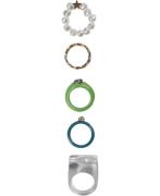 Pieces Pcmille 5pack Ring D2D ONE SIZE - Ringe hos Magasin