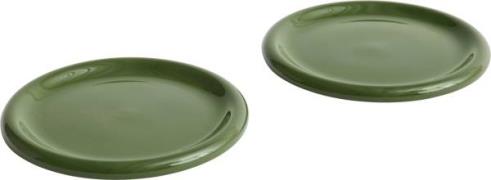 Hay Barro Plateset of 2-ø24-green 0008 - Middagstallerkener hos Magasi...