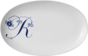 Royal Copenhagen Alphabet Coll Oval Asiette 23,5cm R R Str 23,5 cm - F...