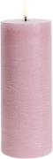 Uyuni LED Pillar Candle, Dusty Rose 0008 - Led Stearinlys hos Magasin