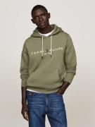 Tommy Hilfiger Tommy Logo Hoody Mand Battle Green Hoodies Str L - hos ...