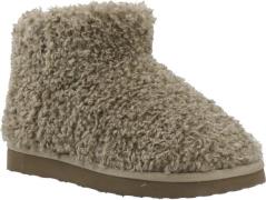 Bianco Biasnow Ankle Boot Faux Shearling Kvinde Taupe Vinterstøvler St...