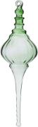 Bungalow Glass Icicle Dome Green Green Str H 20 cm - Juletræspynt Træ ...