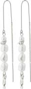 Pilgrim Berthe Pearl Chain Earrings Silverplated one size - Ørehænger ...