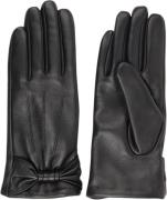 Lovelies Sondrio BOW Detail Leather Gloves With Cashmere Lining L - Ha...