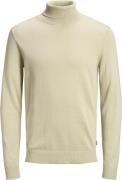 Jack & Jones Jjeemil Knit Roll Neck Noos Mand Oatmeal/melange Turtlene...